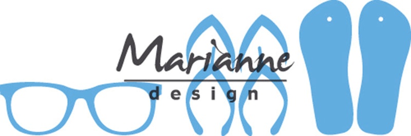 Marianne Design Flip Flops And Sunglasses