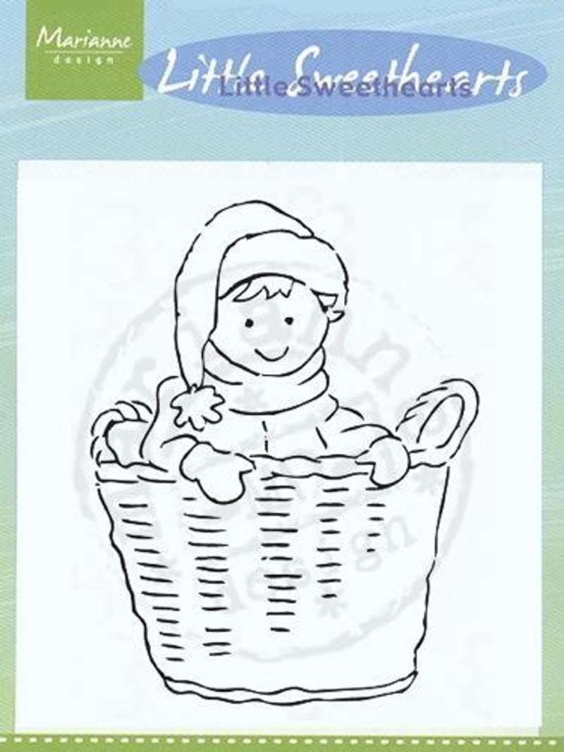 Clear Stamps - Little Sweetheart In Basket