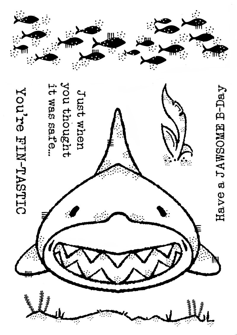 Woodware Clear Singles Jaws 4 In X 6 In Stamp