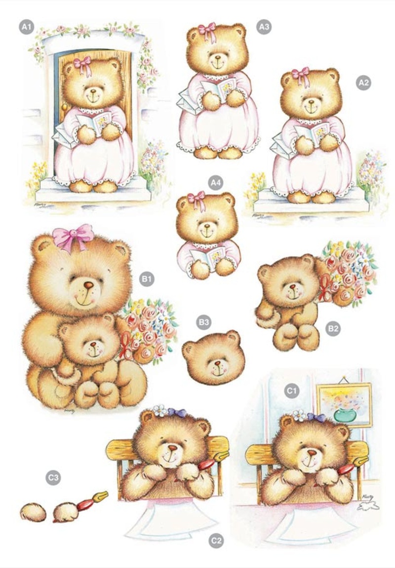 Craft Uk Cute Girly Bears