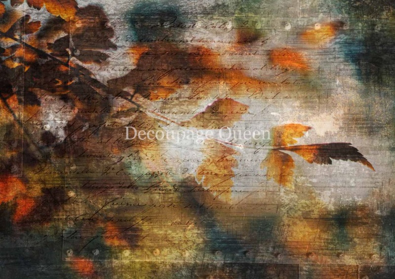 Autumn Leaves A4 Rice Paper - 5 Sheets