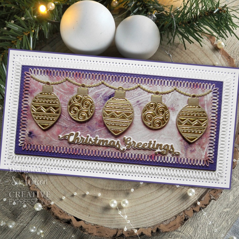 Creative Expressions Sue Wilson Slimline Looped Rectangles Craft Die
