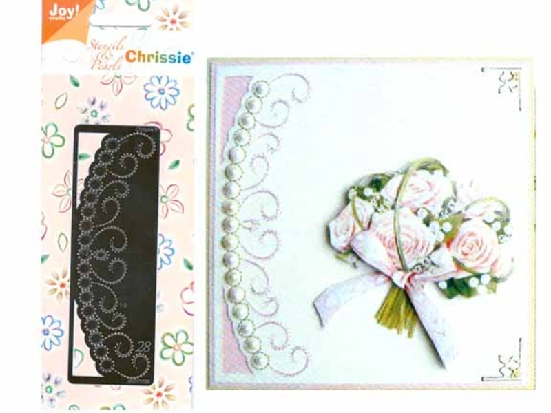 Chrissie Embroidery Stencil Sm Circle Border