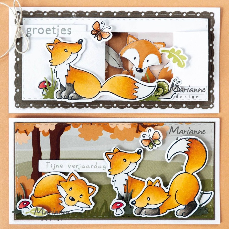 Marianne Design Stamp & Die Set - Eline's Fox