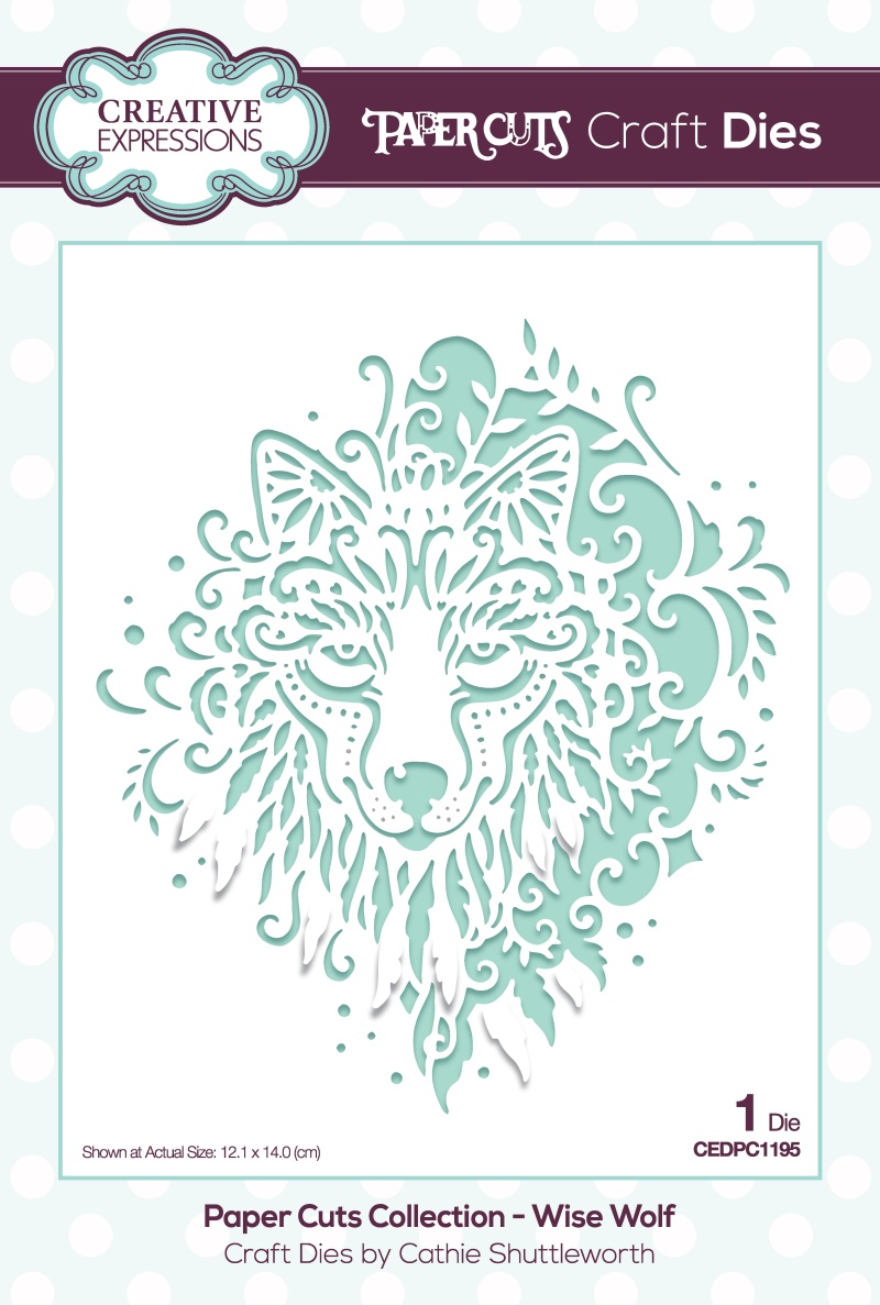 Creative Expressions Paper Cuts Wise Wolf Craft Die