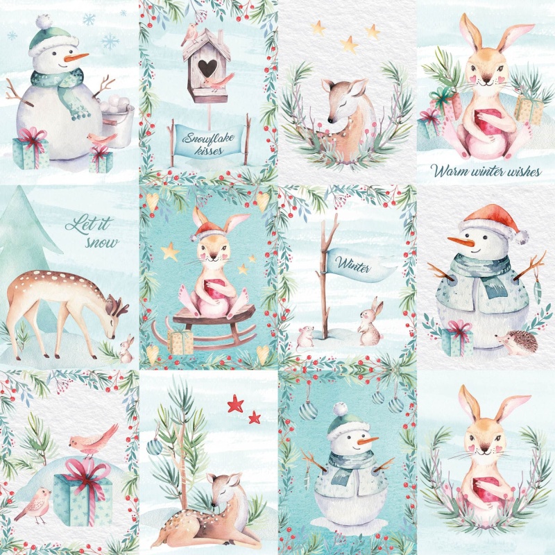 Sl Paperset Background Paper Ultimate Scrap Christmas Collection 304,8X304,8X3mm 12 Sh Nr.11