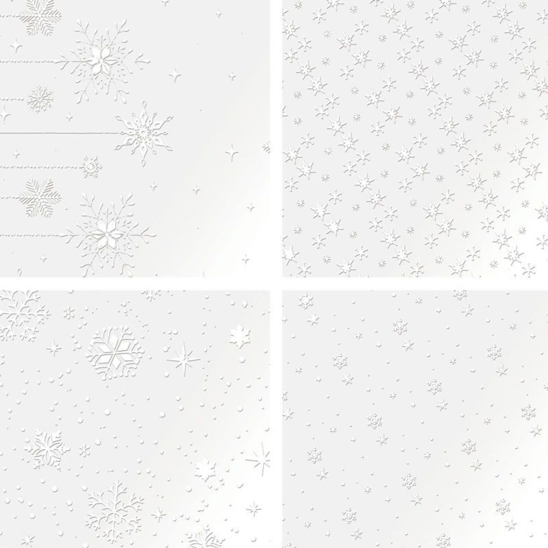 Snowflake Selection Luxury Foiled Acetate