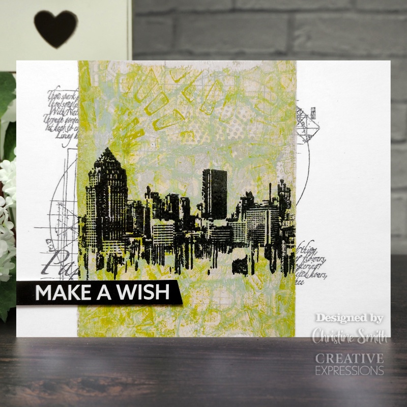 Creative Expressions Andy Skinner Cityscape Reflections 4.9 In X 1.9 In Rubber Stamp
