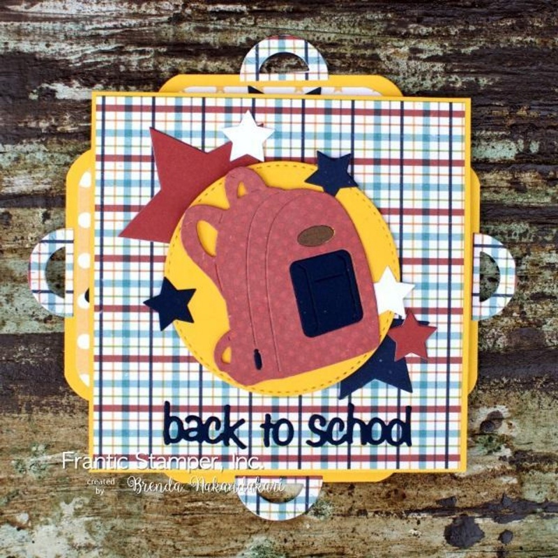 Frantic Stamper Precision Die - Back To School Backpack
