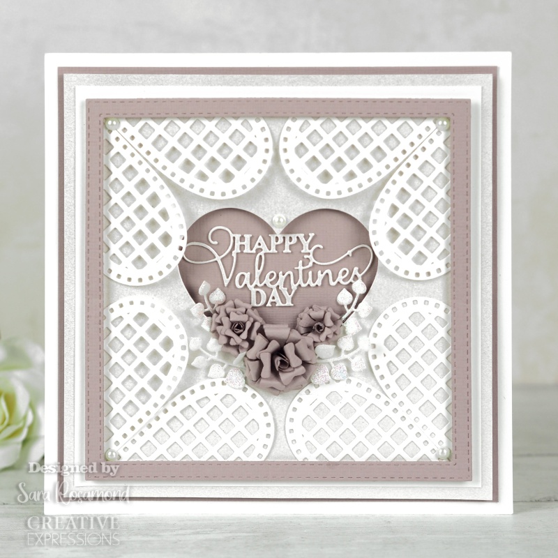 Creative Expressions Sue Wilson Background Collection Layered Heart Craft Die