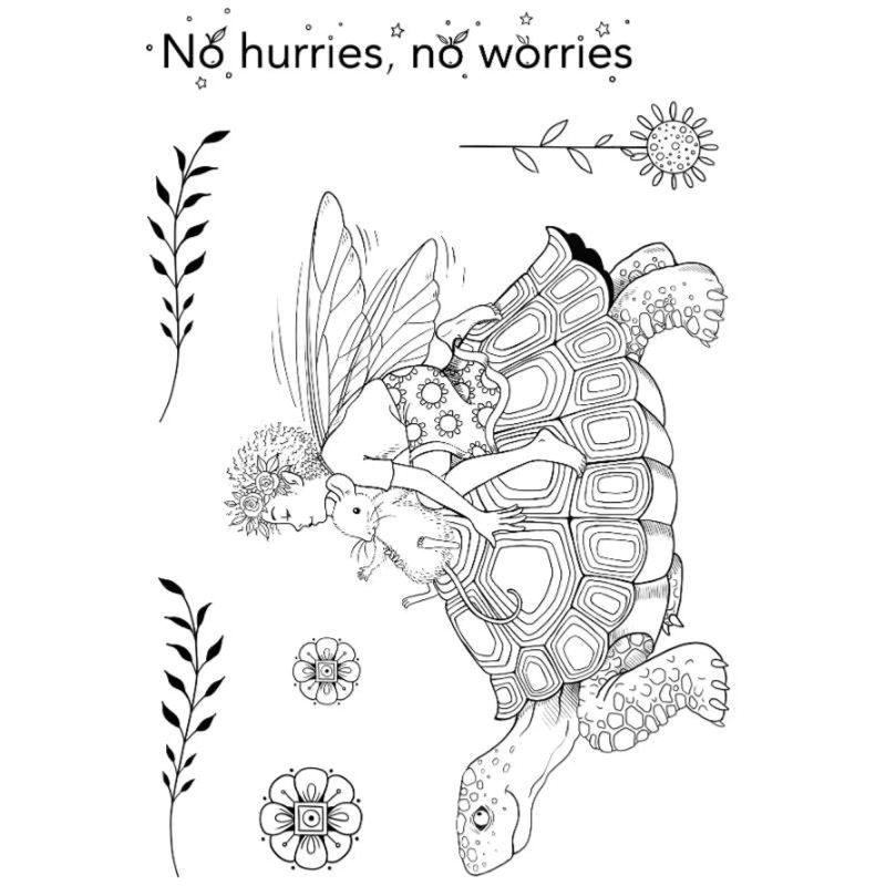 Pink Ink Designs No Hurries A6 Clear Stamp Set