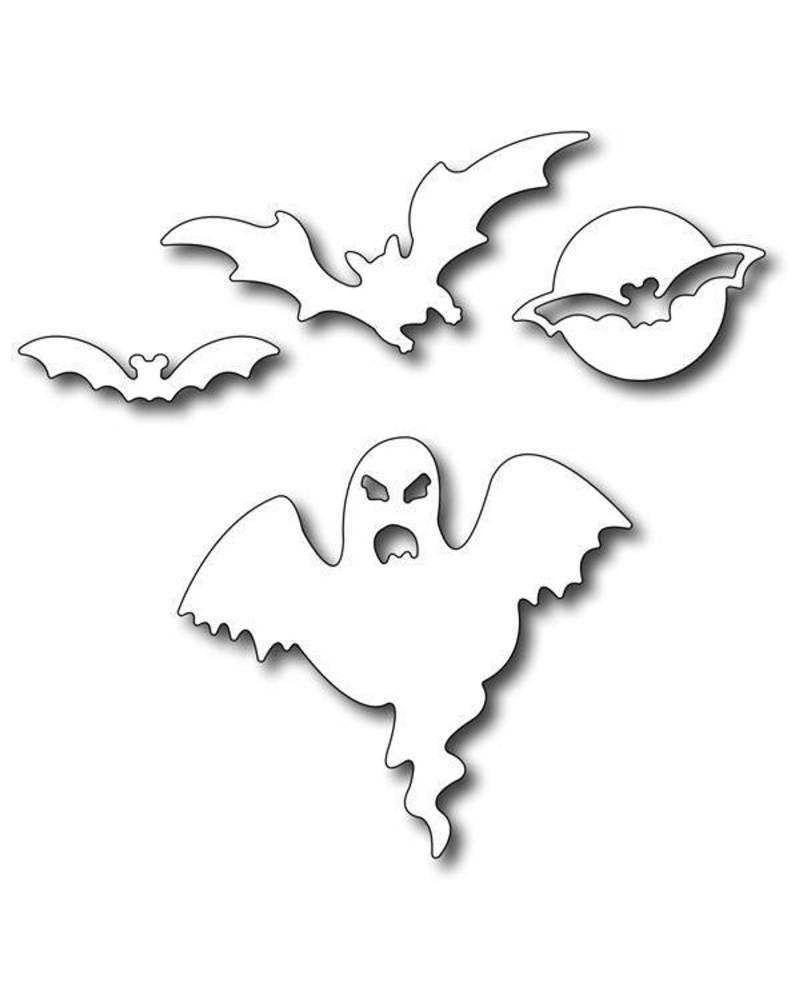 Frantic Stamper - Precision Dies - Bats & Ghost
