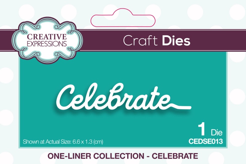 Creative Expressions One-Liner Collection Celebrate Craft Die