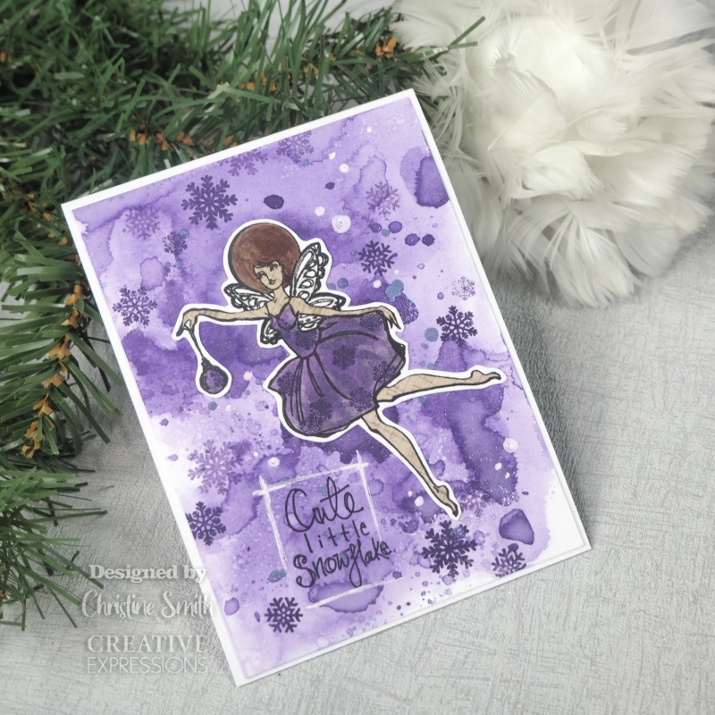 Creative Expressions Jane Davenport Snowflake Fairy 6 In X 4 In Clear Stamp Set