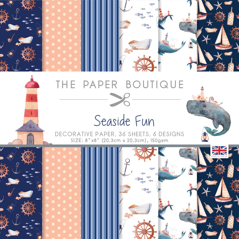 The Paper Boutique Seaside Fun 8 In X 8 In Paper Pad