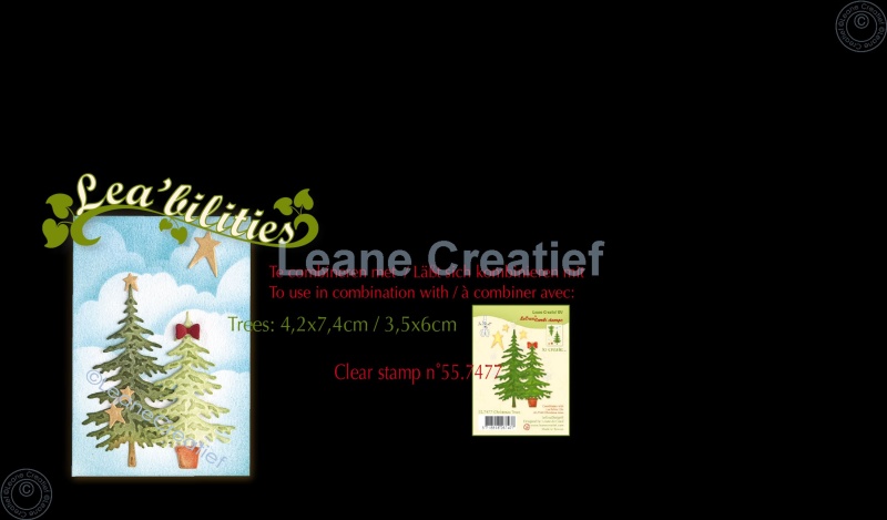 Lea’Bilitie Christmas Trees Cut And Embossing Die