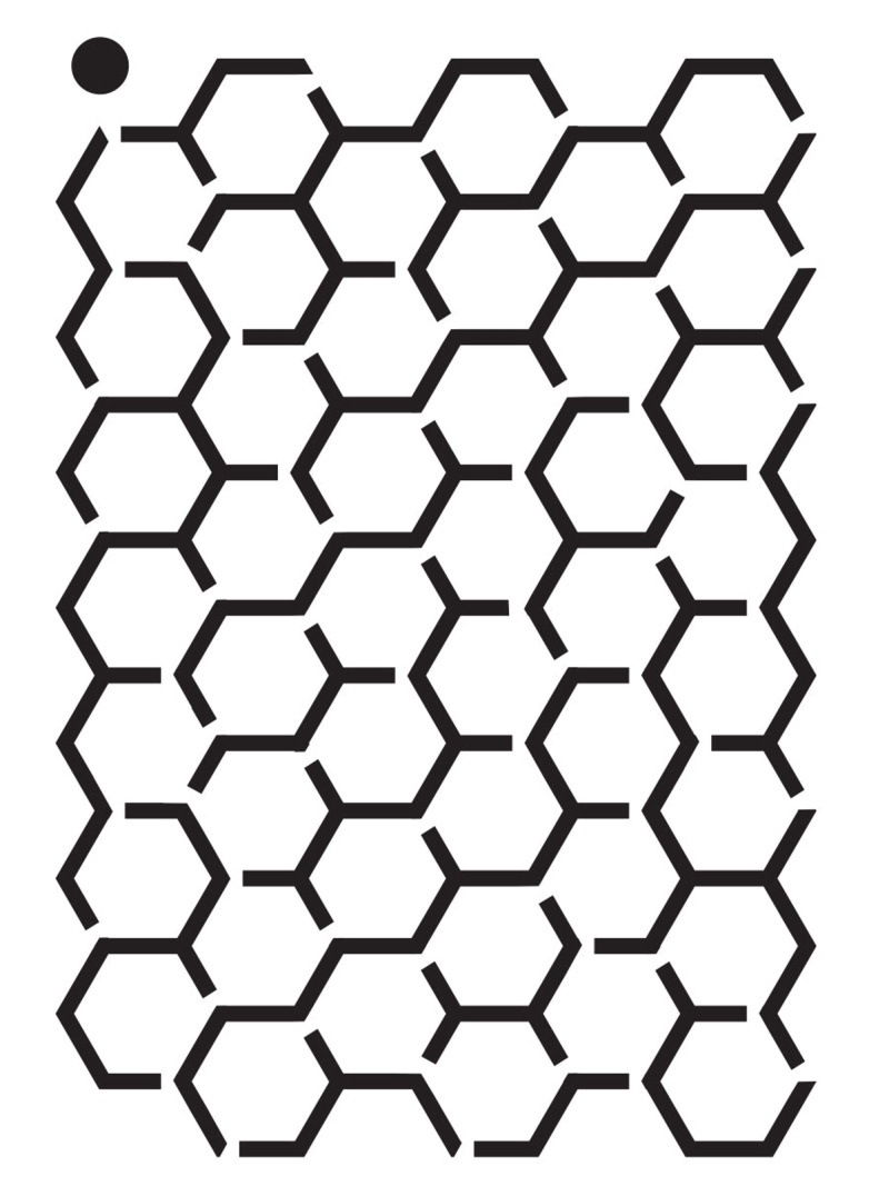 Creative Expressions Mini Stencil Sweet Honeycomb 4.0 In X 3.0 In