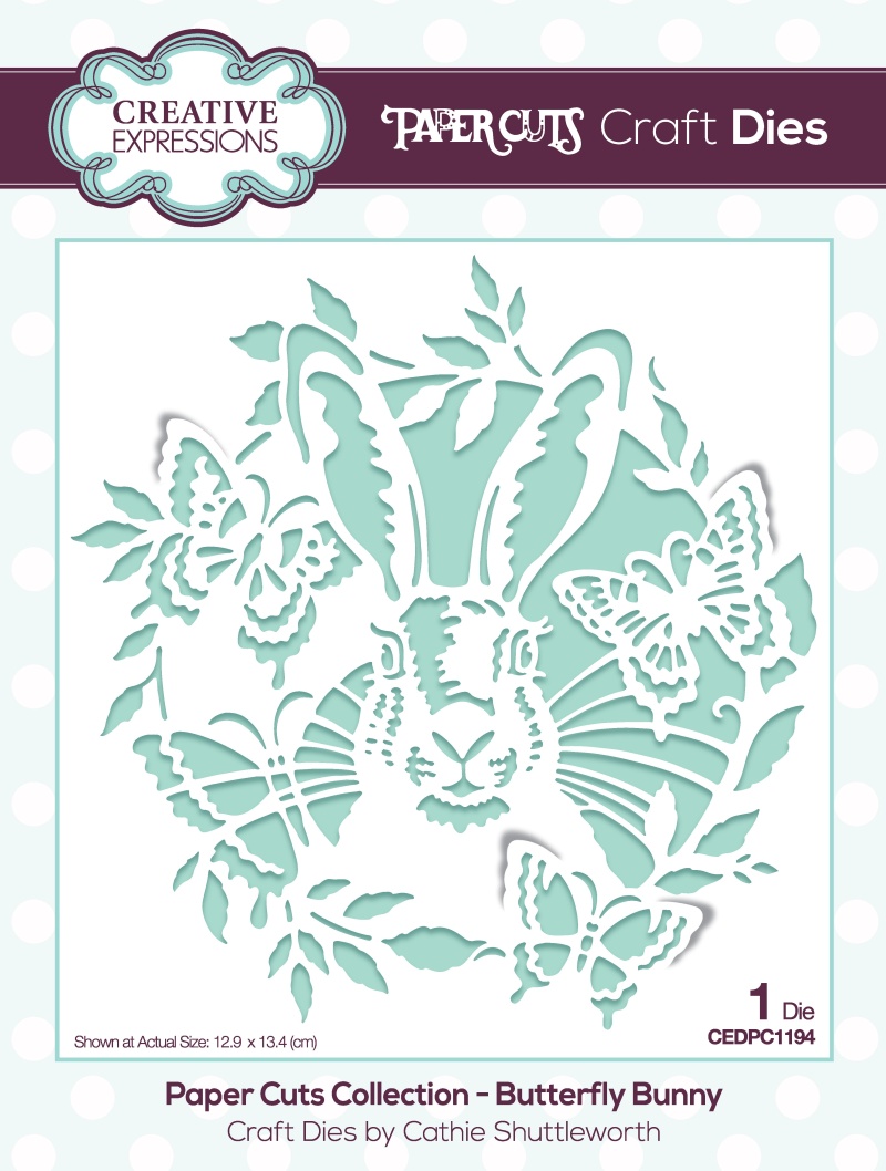 Creative Expressions Paper Cuts Butterfly Bunny Craft Die