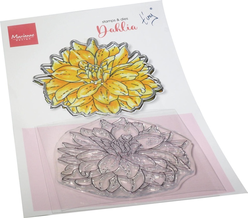 Marianne Design Tiny's Flowers - Dahlia Stamp & Die Set