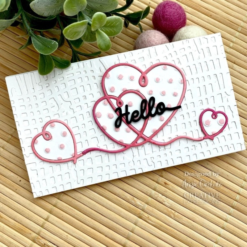 Creative Expressions One-Liner Collection Hearts Craft Die