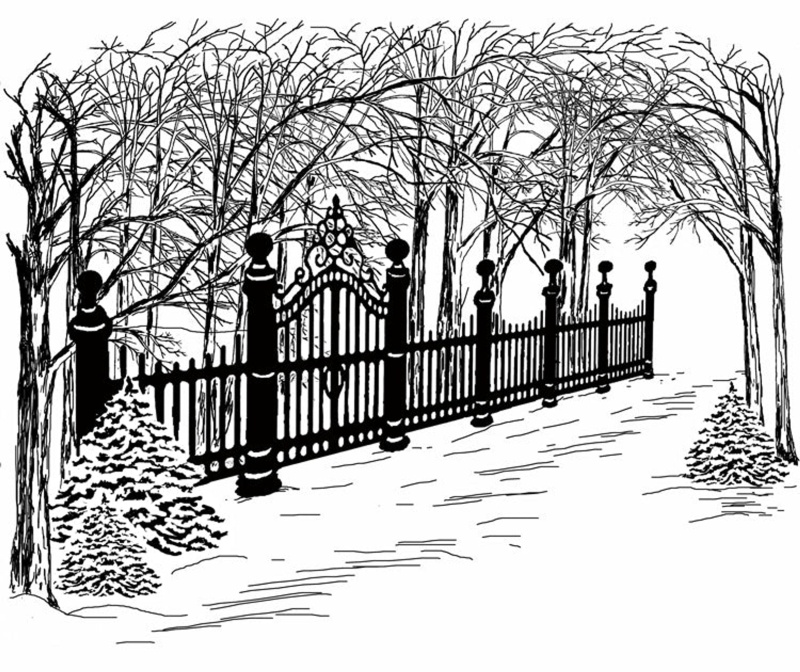 Frog's Whiskers Ink Stamp - A Winter Stroll