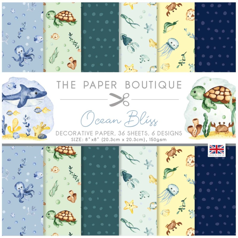 The Paper Boutique Ocean Bliss 8X8 Paper Pad