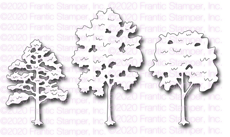 Frantic Stamper Precision Die - Medium Deciduous Trees