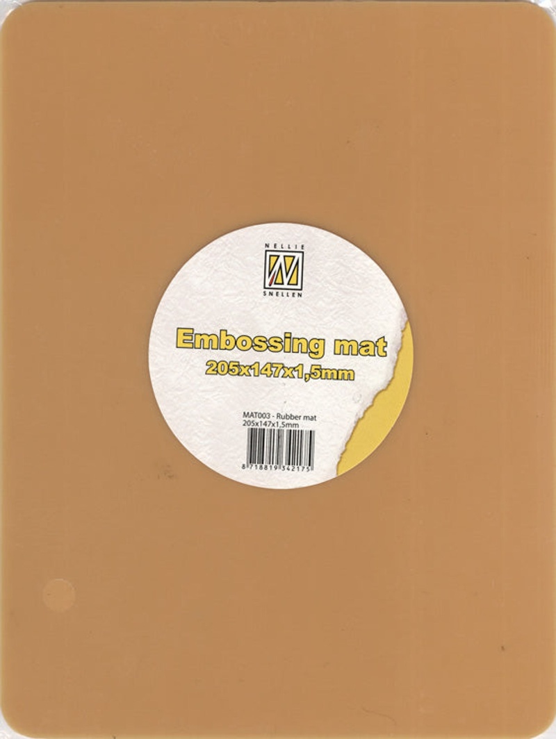Small Rubber Embossing Mat A5 For Pressboy