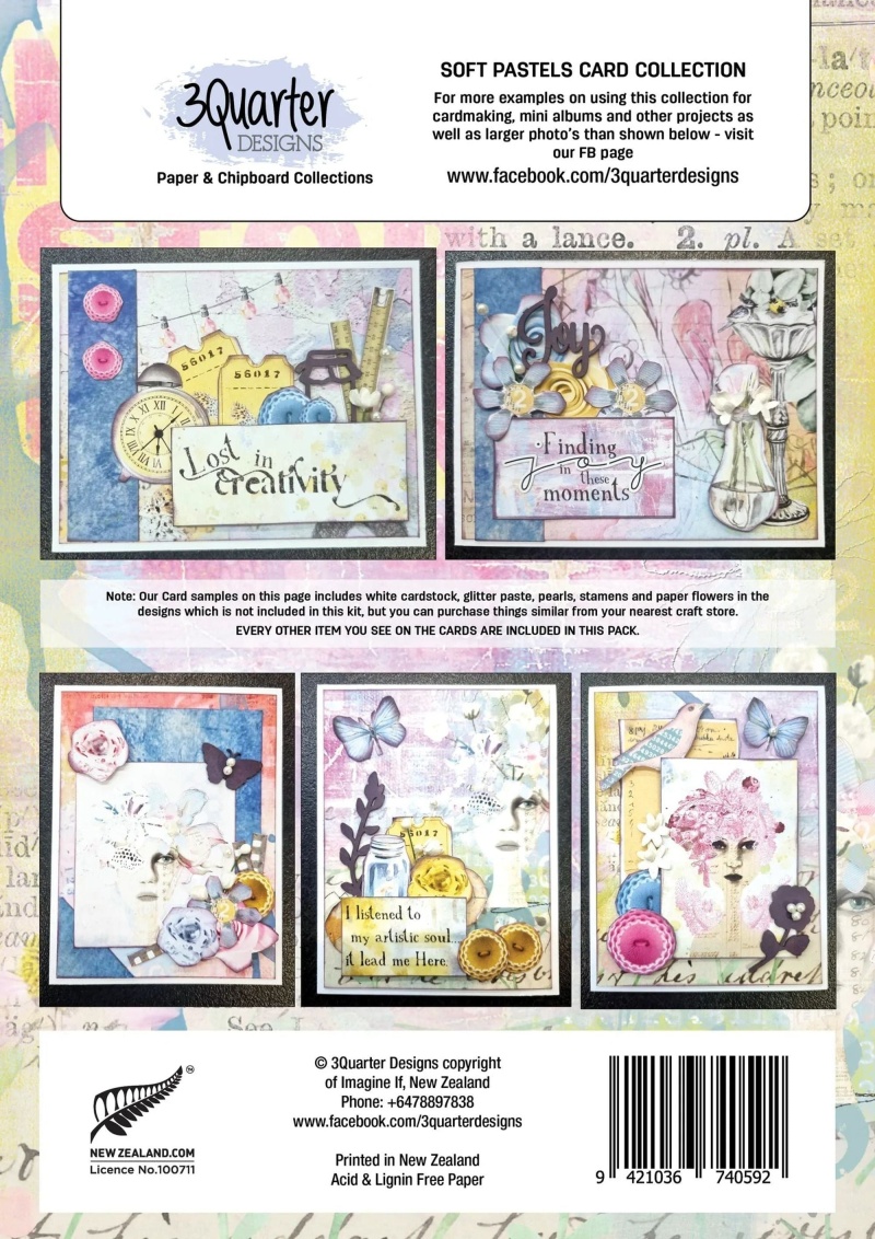 3Quarter Designs - Card Collection - Soft Pastels