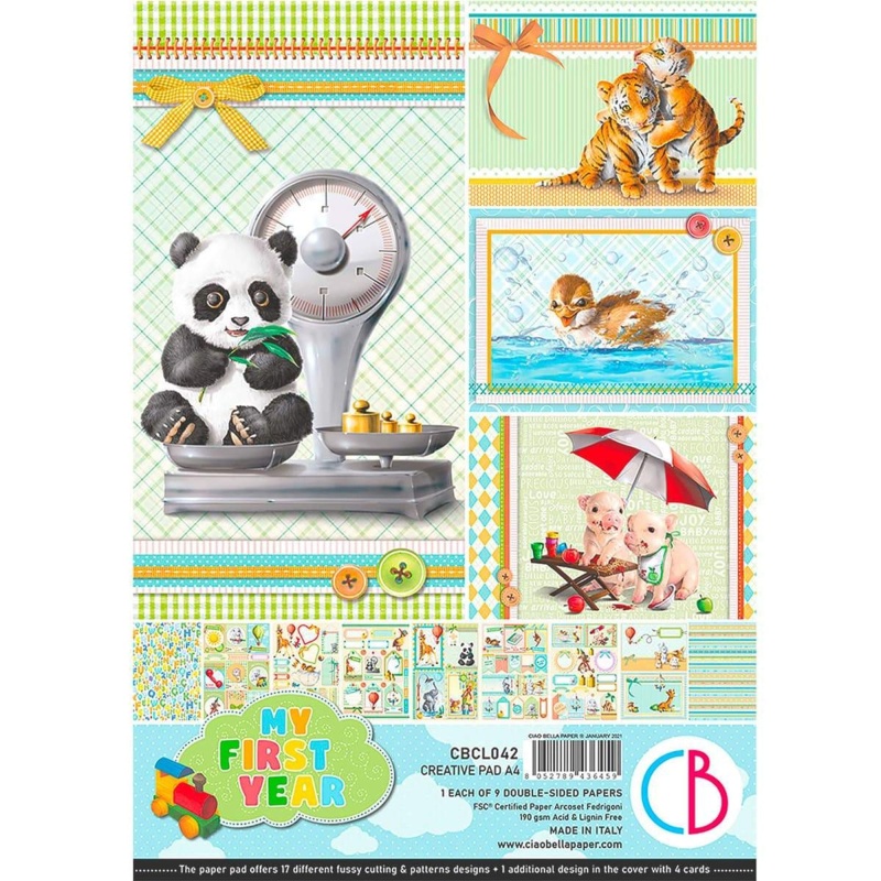 Ciao Bella My First Year Creative Pad A4 9/Pkg