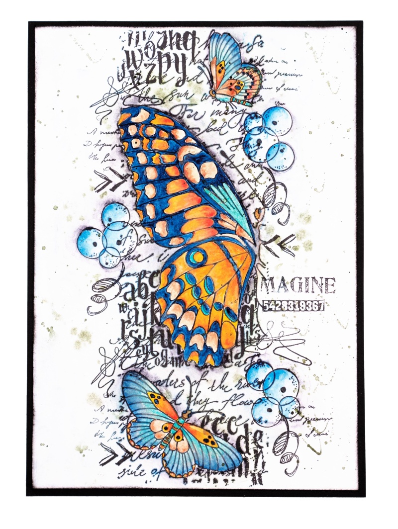 Sl Clear Stamp Butterfly Grunge Collection 210X74x3mm 1 Pc Nr.205