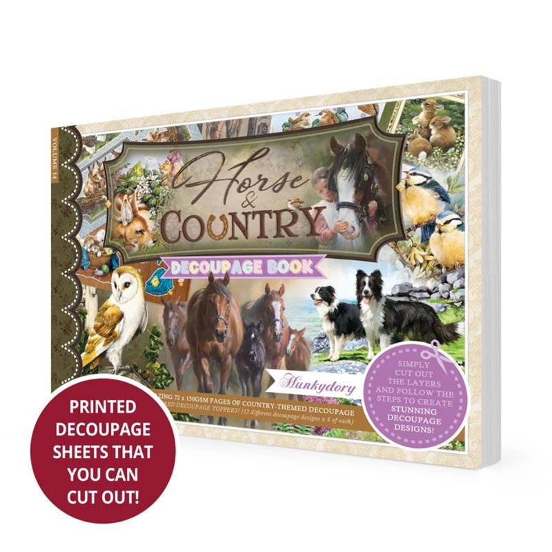 Horse & Country Decoupage Book