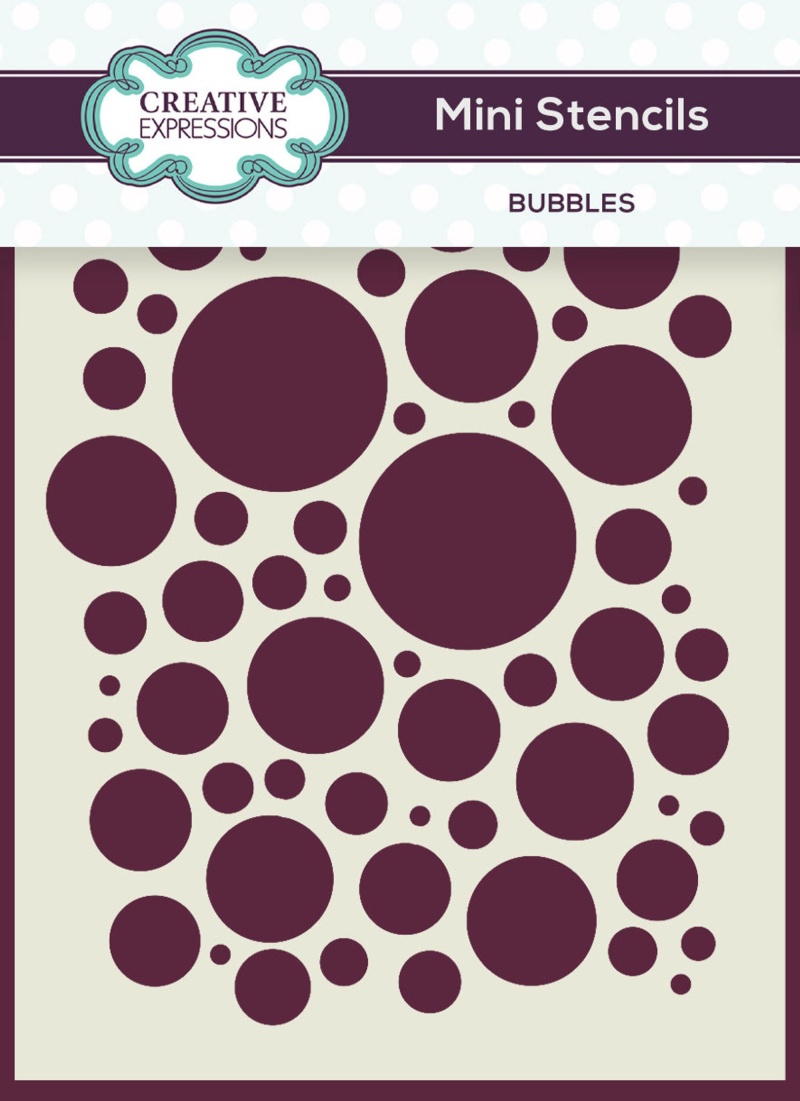 Creative Expressions Mini Stencil Bubbles 4.0 In X 3.0 In