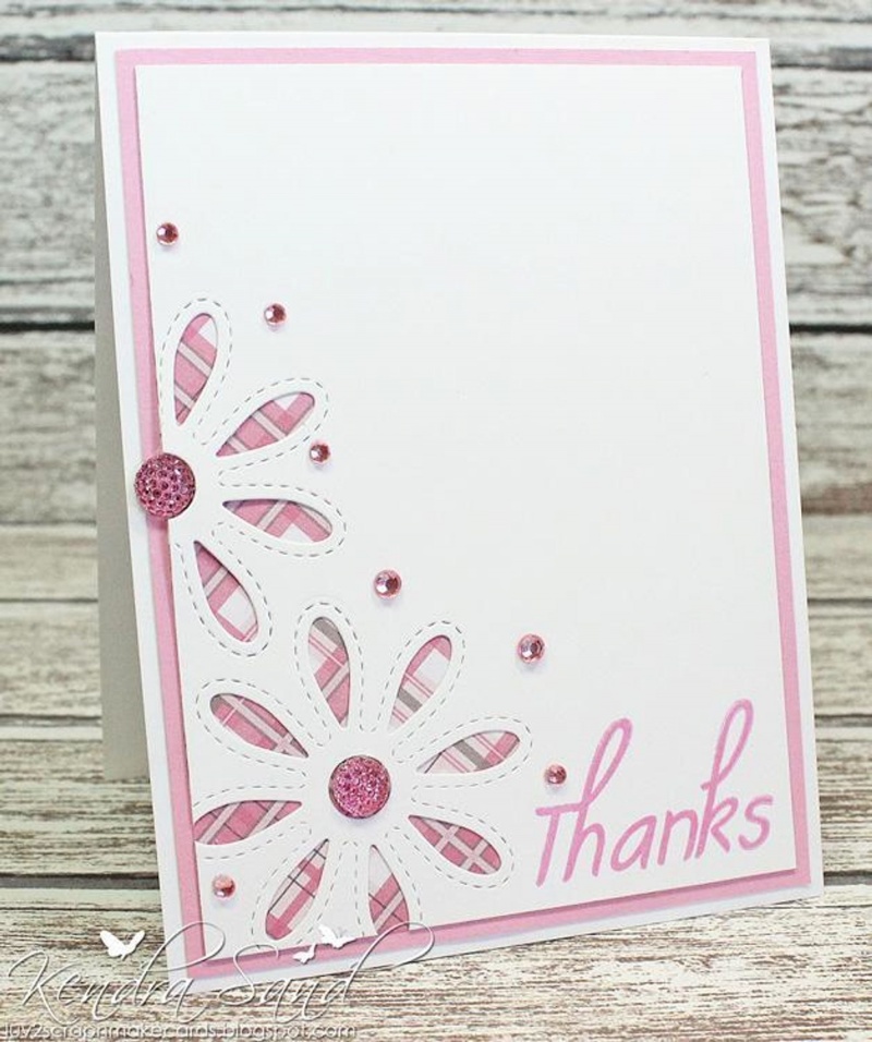 Frantic Stamper Precision Die - Stitched Daisy Pair