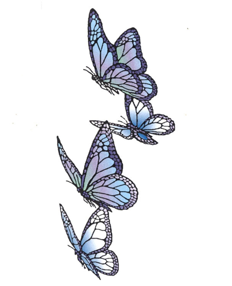 Frog's Whiskers Ink Stamp - Four Butterflies