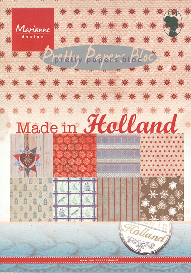 Marianne Design A5 Pretty Paper Bloc Made In Holland