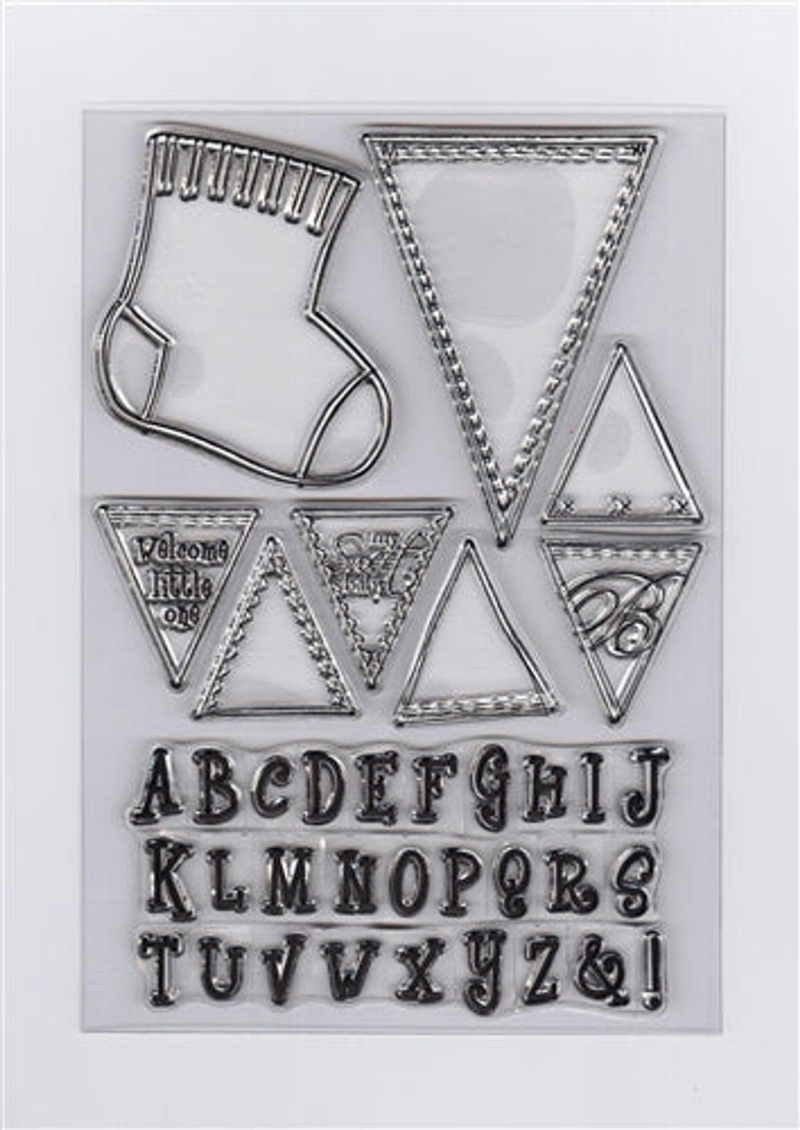 Clear Stamp - Baby Sock & Alphabet