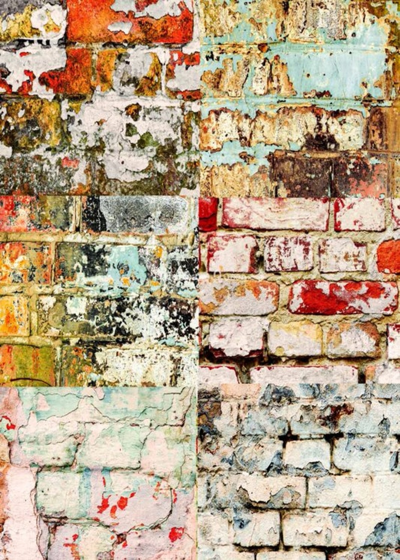 Andy Skinner - Brick Wall A4 Rice Paper - 5 Sheets