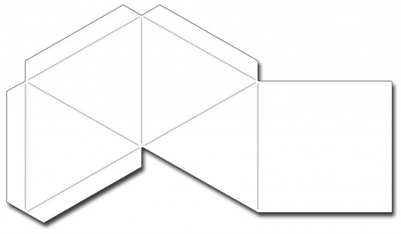 Frantic Stamper Precision Die - Pyramid Treat Box