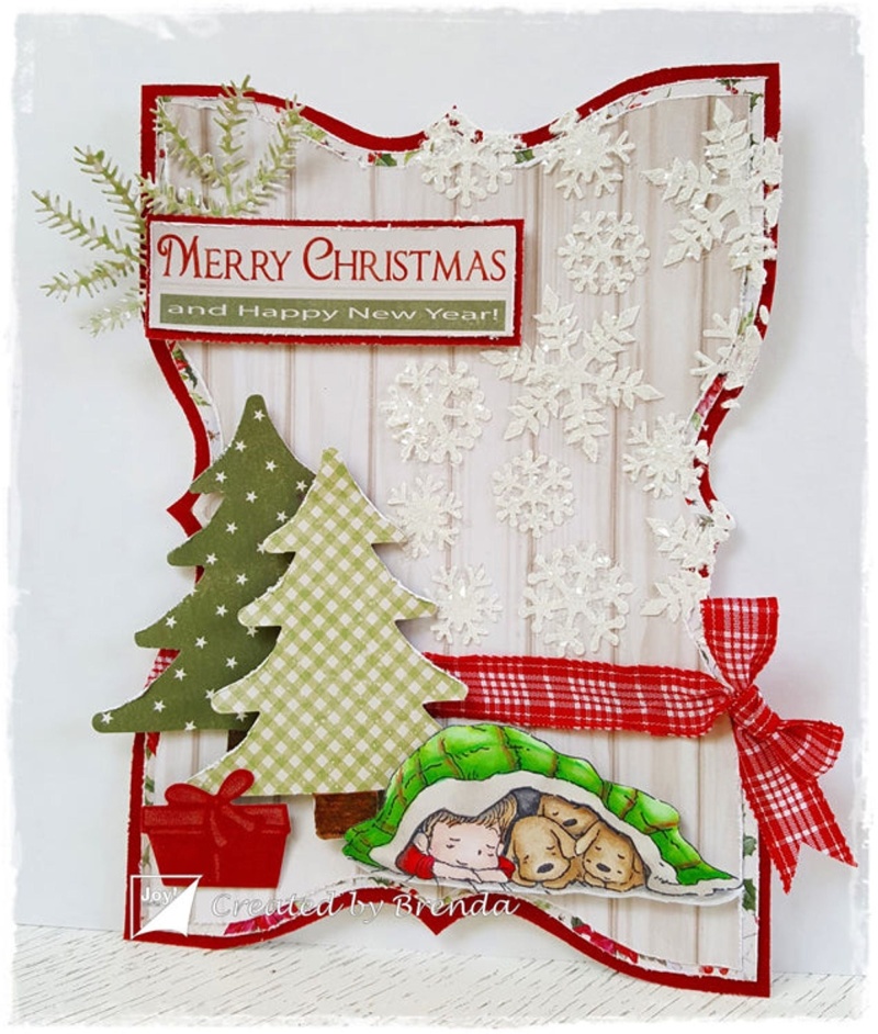 Joy! Crafts Die -Christmas Tree With Snowflakes