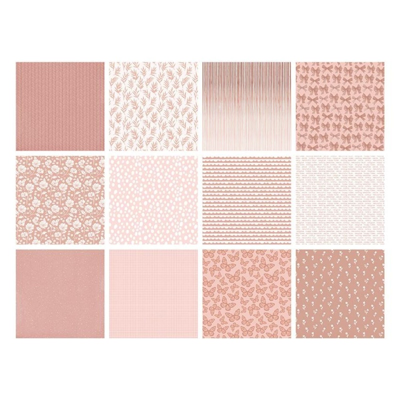 The Paper Boutique Everyday - Shades Of - Blush 8 In X 8 In Pad