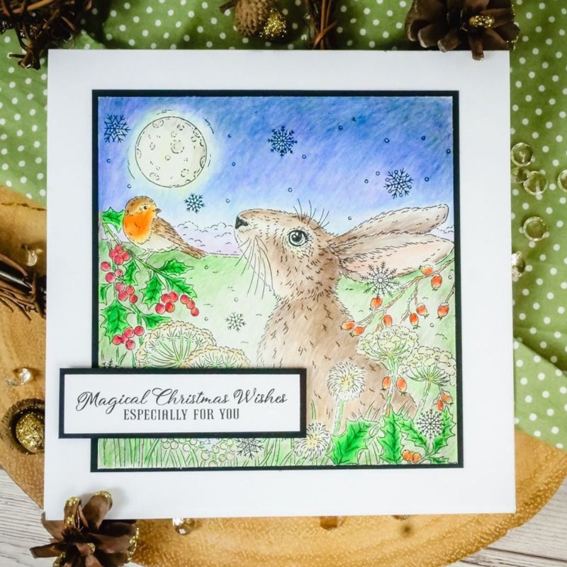 For The Love Of Stamps - Winter Hare A5 Stamp Set