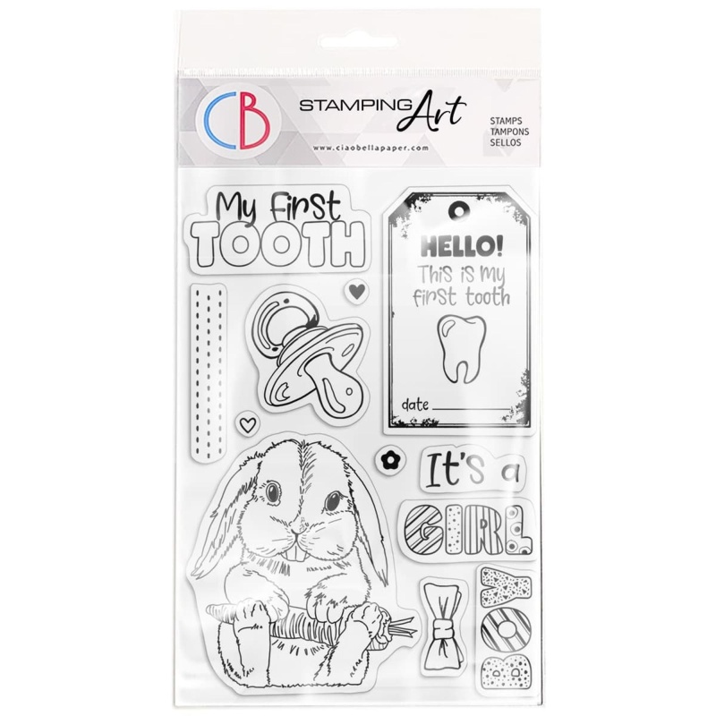 Ciao Bella Clear Stamp Set 4"X6" My First Tooth
