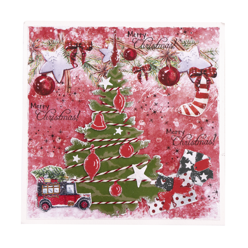 Sl Cutting Die Build A Christmas Tree Sending Joy 95X145mm Nr.51