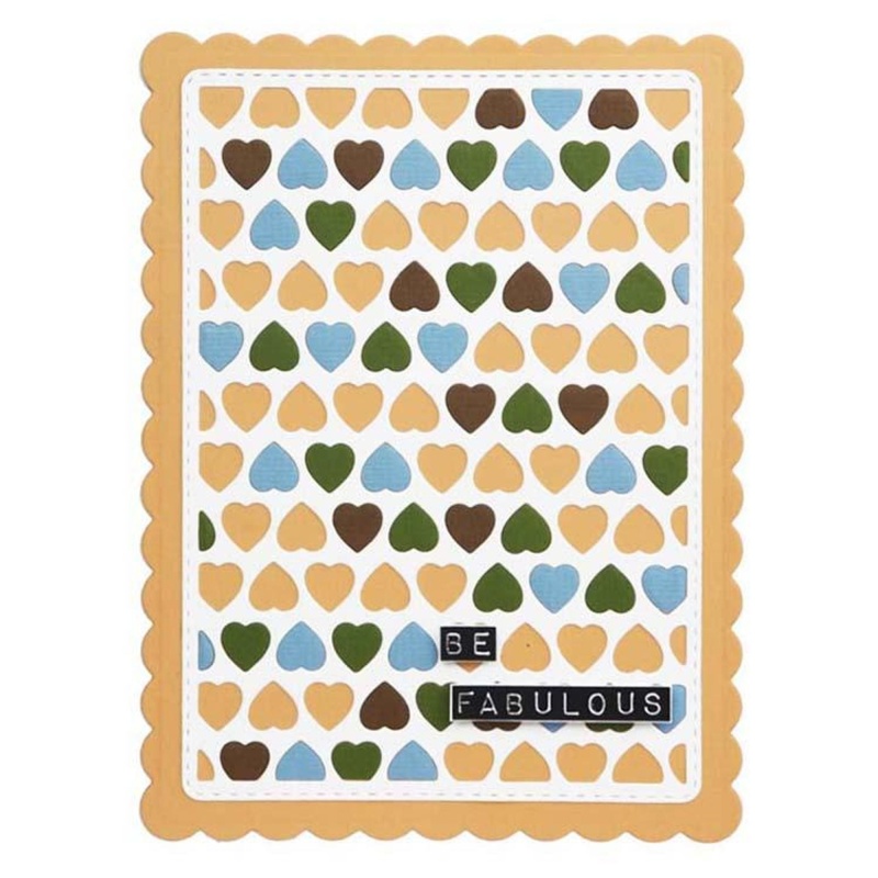 Creative Expressions Background Collection Hearts Craft Die