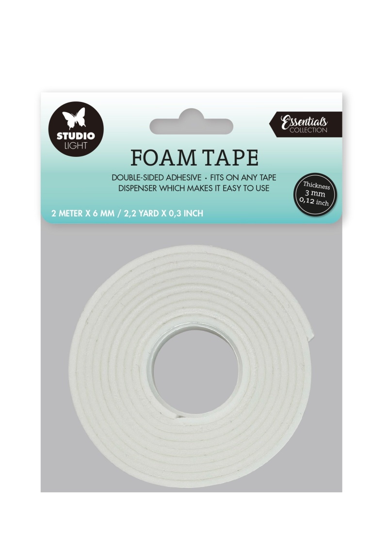 Sl Doublesided Foam Tape 3Mm Thick - 0.6Mm Wide Essential Tools 92X92x0.6Mm 2 Mt Nr.04