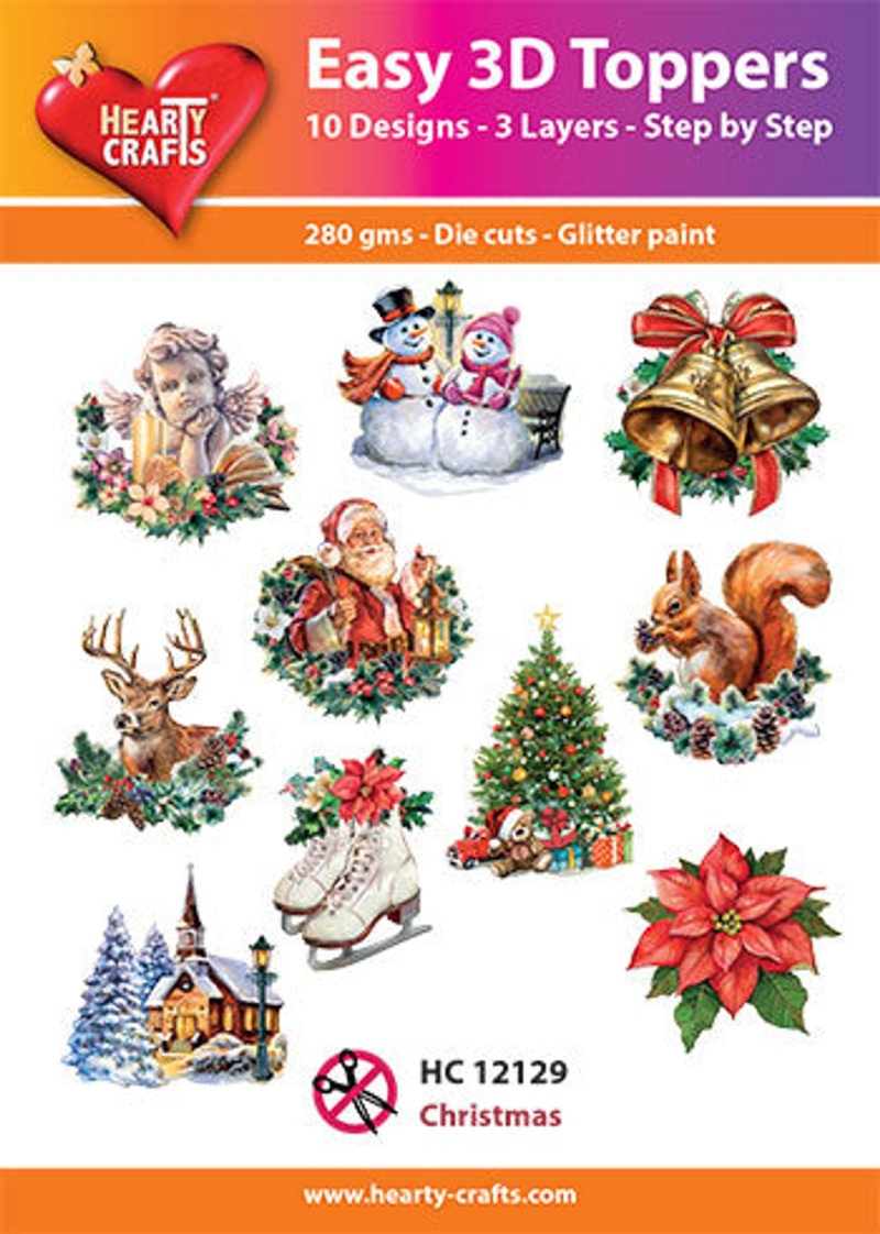 Hearty Craft Easy 3D Topper Christmas