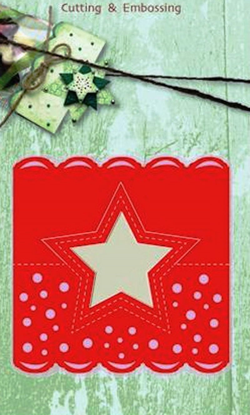 Cutting And Embossing Die - Head Tag Star
