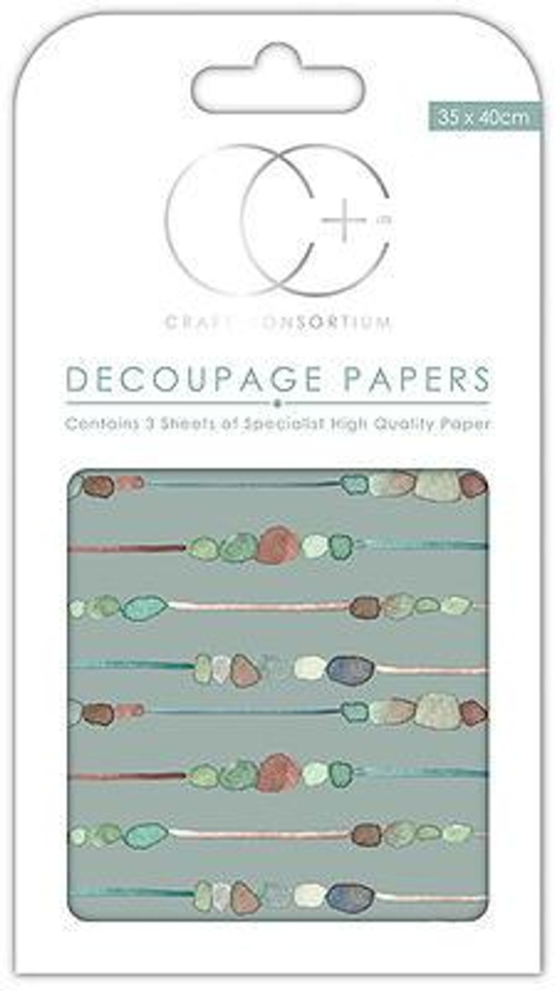 Pebble Chain Decoupage Papers