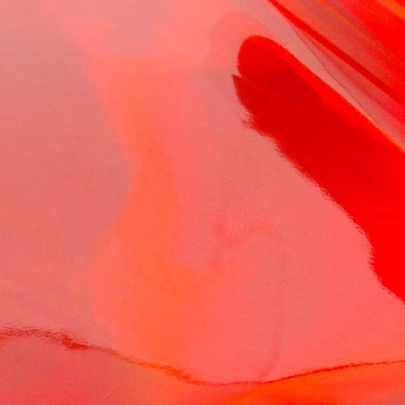 Heat Activated Foil Single Rolls Red-Orange Iridescent Finish